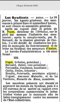 Président Assureurs 6 mars 1910