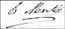 Signature de Josephine Louise MARTIN
